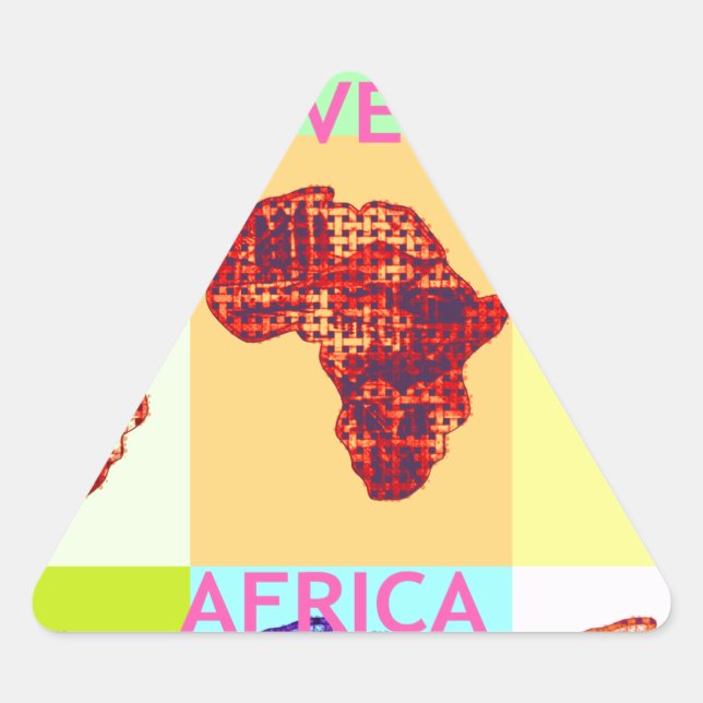 ADESIVO TRIANGULAR ÁFRICA LOVELMENTE (Frente)