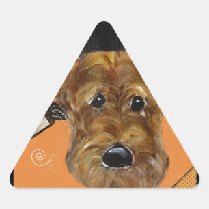 ADESIVO TRIANGULAR AIREDALE DE HALLOWEEN