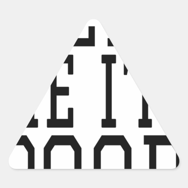 ADESIVO TRIANGULAR AJUDE-ME A SER POBRE (Frente)