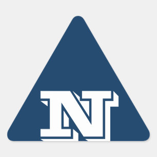 Adesivo Triangular Alfabeto por Janz Maiúscula N Caixa de Polícia A