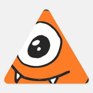 Adesivo Triangular Alienígena