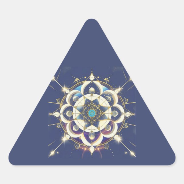 Adesivo Triangular Alinhamento da Estrela Dourada – Um Universo de Ge (Frente)