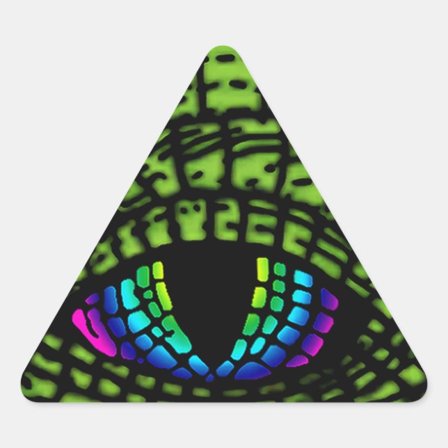 Adesivo Triangular All-Seeing-Reptilian-Eye (Frente)
