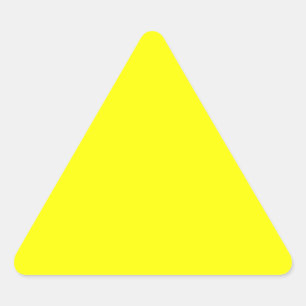 Adesivo Triangular Amarelo claro fluorescente neon