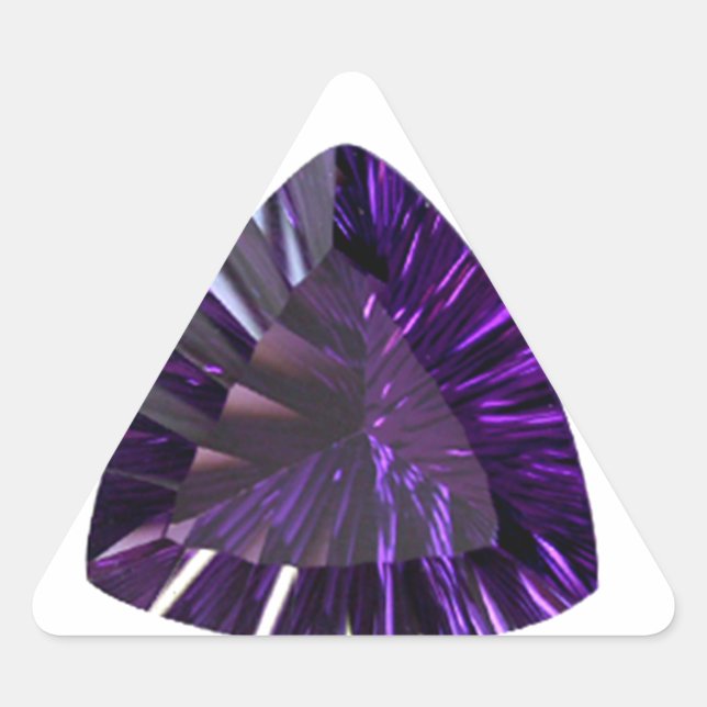 Adesivo Triangular Ametyst Gemstone (Frente)