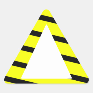 Adesivo Triangular Amiga às Cegas - Aviso Amarelo