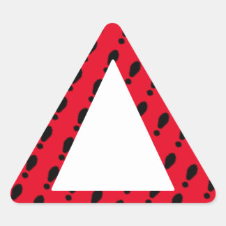 Adesivo Triangular Amiga às Cegas - Aviso Vermelho