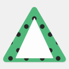 Adesivo Triangular Amigável às Cegas - Alerta Verde (Com Pontos)