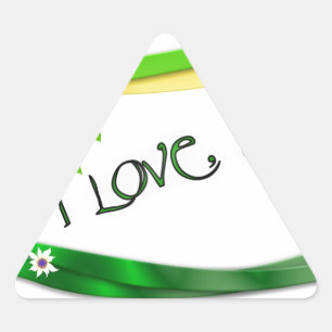 Adesivo Triangular Amor