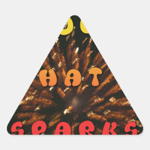 Adesivo Triangular Amor Que Gira Abstrato