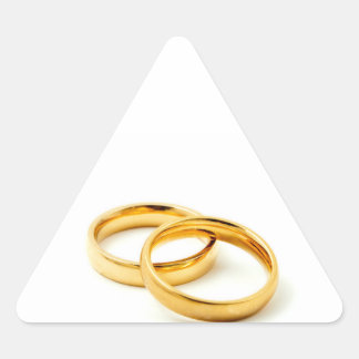 Adesivo Triangular Anéis de casamento