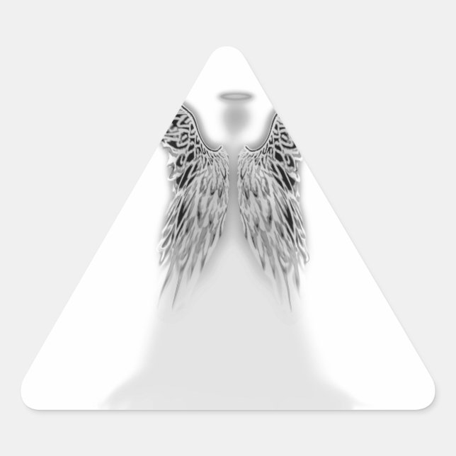 Adesivo Triangular Angel Wings and Light (Frente)
