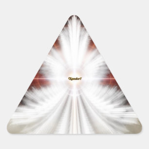 Adesivo Triangular Angel Wings Snowflake Arte Fractal