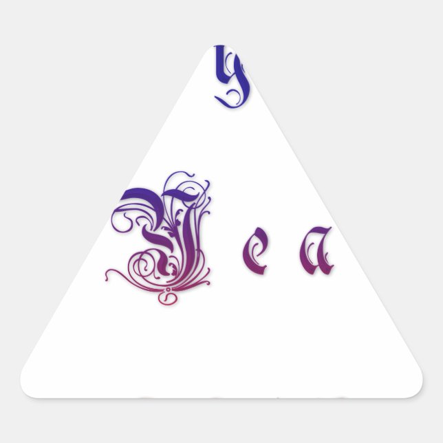 Adesivo Triangular Ano novo de Happu Hakuna 2015 Matata wishes.png (Frente)