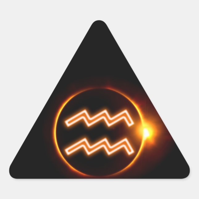 Adesivo Triangular Aquário (Frente)