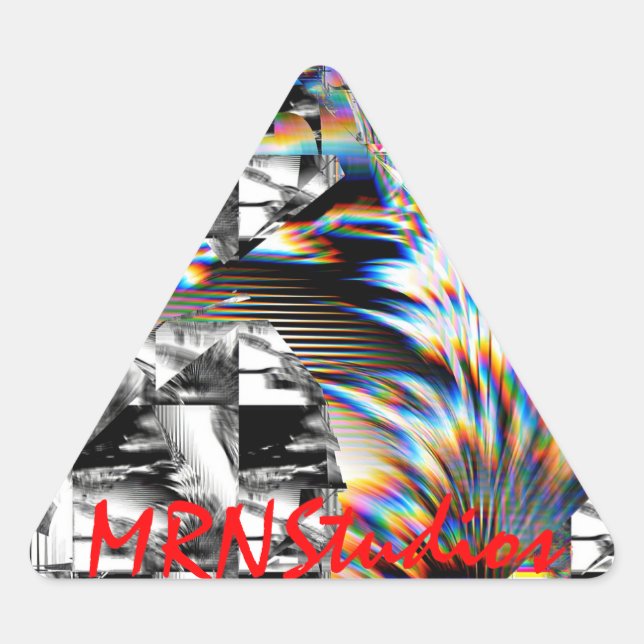 Adesivo Triangular Arco-Íris Assalto (Frente)