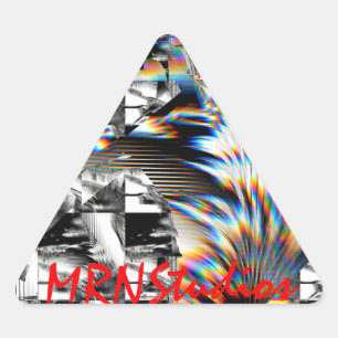 Adesivo Triangular Arco-Íris Assalto