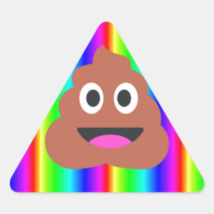 Adesivo Triangular arco-íris emoji