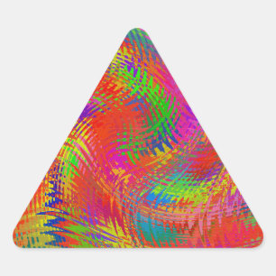 Adesivo Triangular Arco-íris Tecido