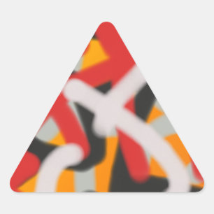Adesivo Triangular arte abstracta 0748 colorida