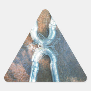 Adesivo Triangular Arte de design inspirador fofo prata Infinity