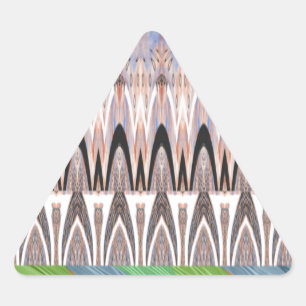 Adesivo Triangular Arte de Impressão de Padrão Abstrato Incrível