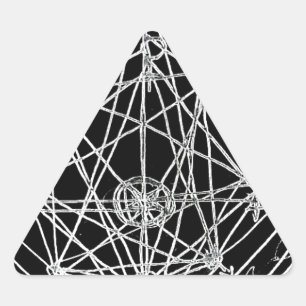 Adesivo Triangular arte de transmutação alquímica do yaie