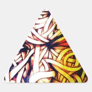 Adesivo Triangular Arte Facial de Rua