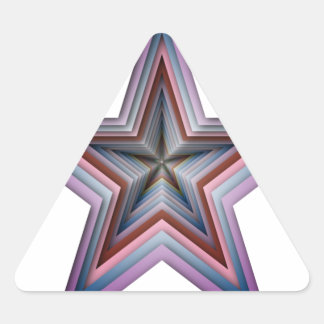 Adesivo Triangular arte geométrica abstrato estrela