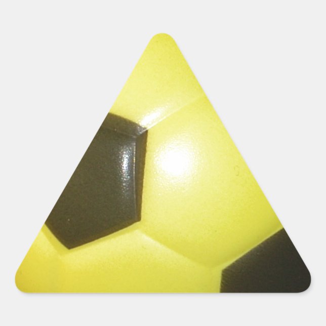 Adesivo Triangular Arte Vibrante Amarelo e Negro (Frente)