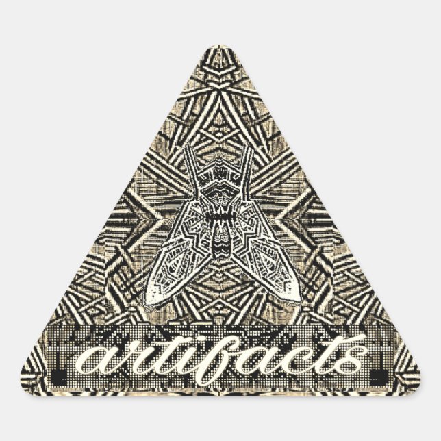 Adesivo Triangular artefatos - mosca triangular (Frente)
