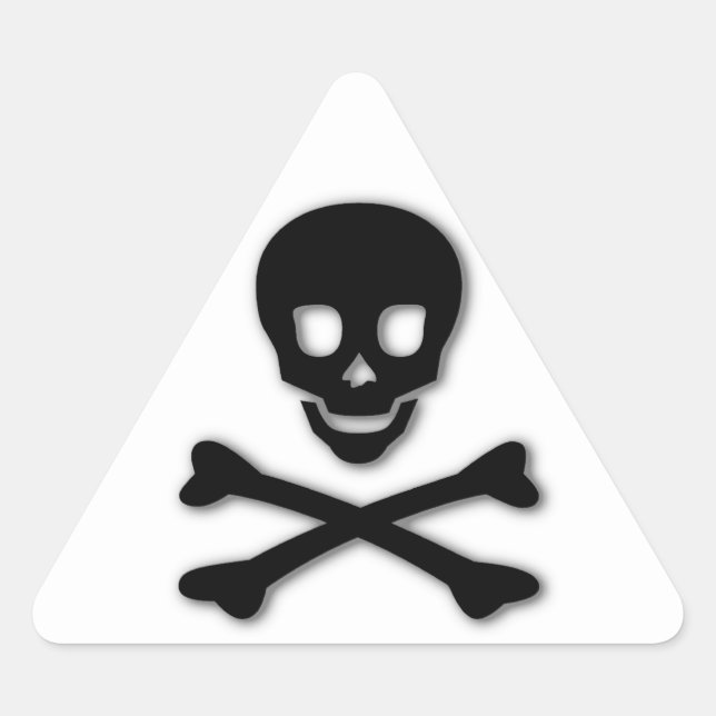 Adesivo Triangular assustador (Frente)