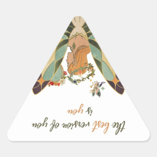 Adesivo Triangular Autocollant – Inspirational Quote Sticker – The Be