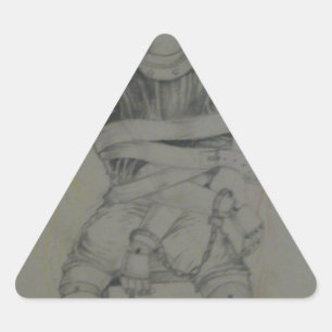 Adesivo Triangular Autocracia do Triângulo da Liberdade e do Amor