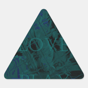 Adesivo Triangular Azul francês Coma Plantar Cores de Flor para Todos