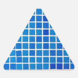 Adesivo Triangular Azulejo Mosaico Azul