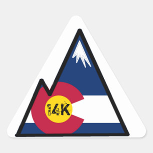 Adesivo Triangular bagageiro de pico do colorado 14k
