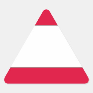 Adesivo Triangular Bandeira austríaca