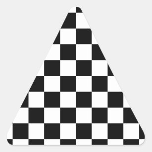 Adesivo Triangular Bandeira Checkered que compete o conselho de