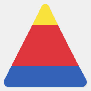 Adesivo Triangular Bandeira da Holanda do Norte