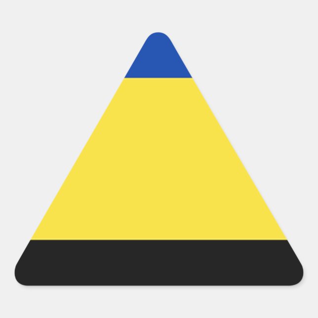 Adesivo Triangular Bandeira de Gelderland (Frente)