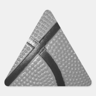 Adesivo Triangular Basquete de Fechamento Preto e Branco