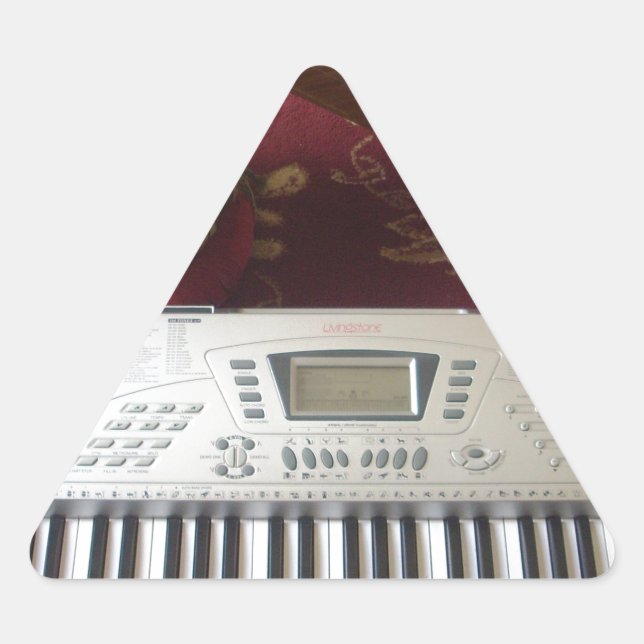 Adesivo Triangular Belo Canto Criativo: Tapeçaria Musical (Frente)