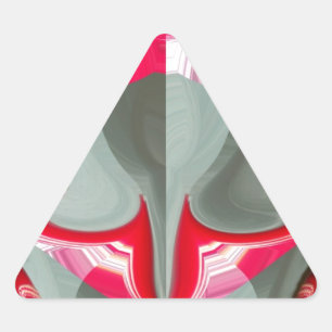 Adesivo Triangular belo desenho artístico de motivo geométrico cinza 