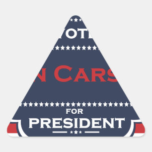 Adesivo Triangular ben carson presidente