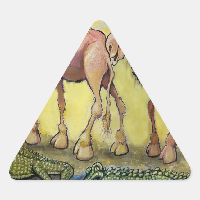 Adesivo Triangular Bestas de deserto (Frente)