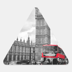 Adesivo Triangular Big Ben Londres