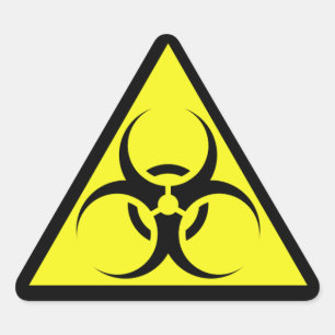 Adesivo Triangular Biohazard