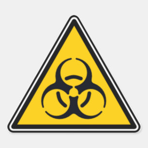 Adesivo Triangular Biohazard 02