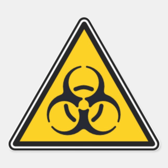 Adesivo Triangular Bioperigo 02 (Frente)